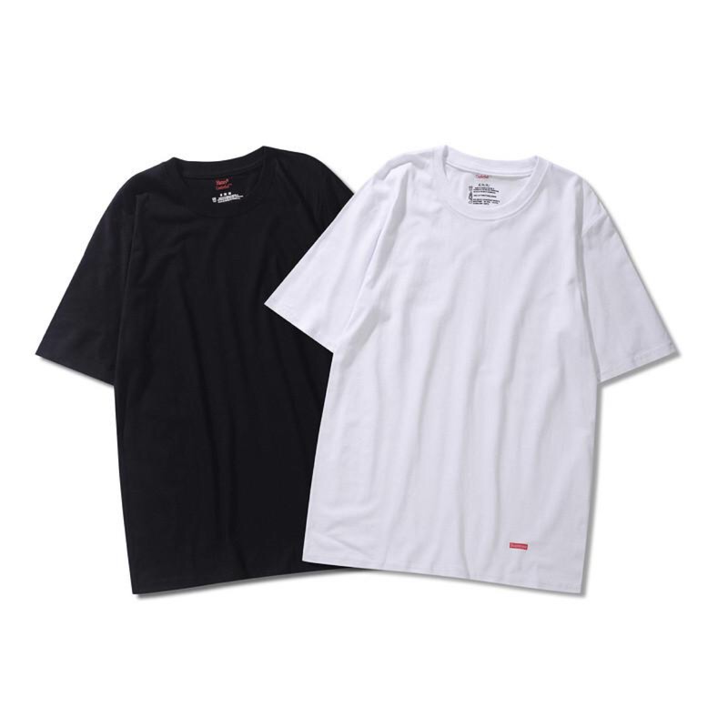 black supreme hanes t shirt