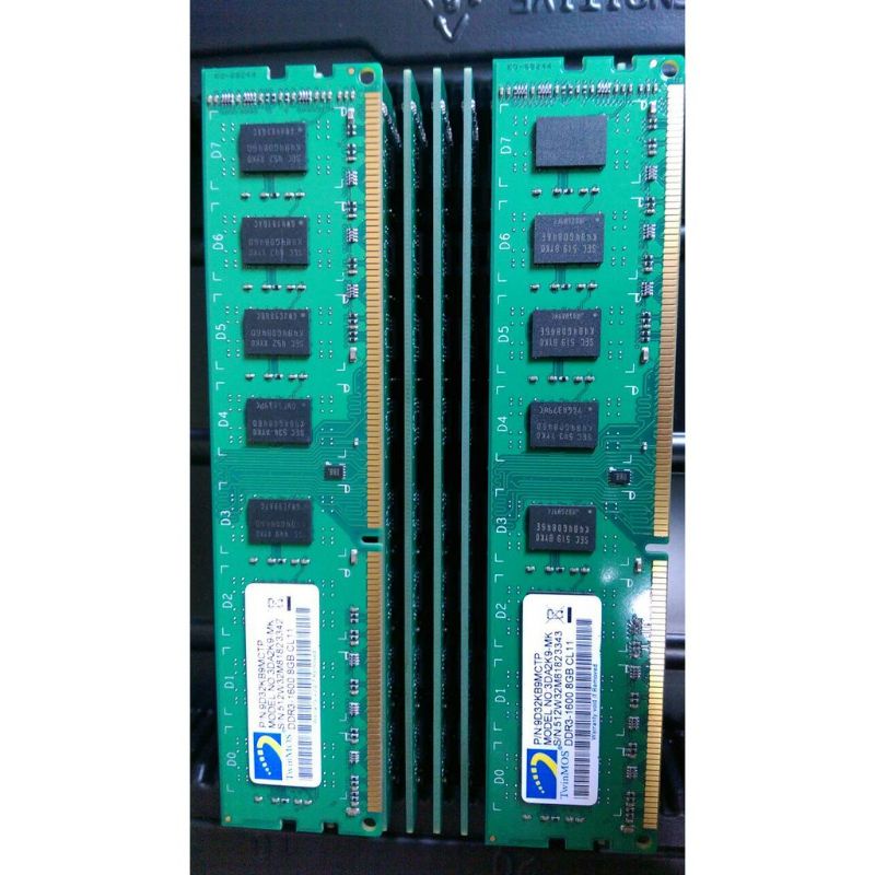 【賣可2店】勤茂全新 DDR3-1600 8G 原廠 hynix 顆粒 桌上型記憶體雙面 (同批 - 連號)