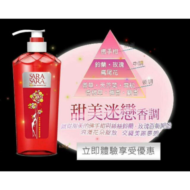 Sara Sara莎啦莎啦香水沐浴露 蝦皮購物