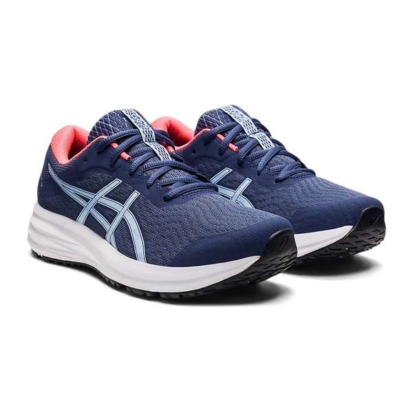 ASICS PATRIOT 12 女慢跑鞋 路跑 輕量運動款 藍粉 KAORACER 1012A705-410