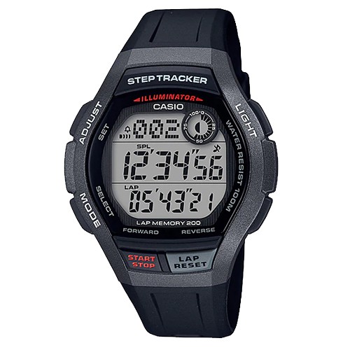 CASIO 卡西歐  WS-2000H-1A 運動電子男錶 計步器 防水100米 WS-2000H 國隆手錶專賣店