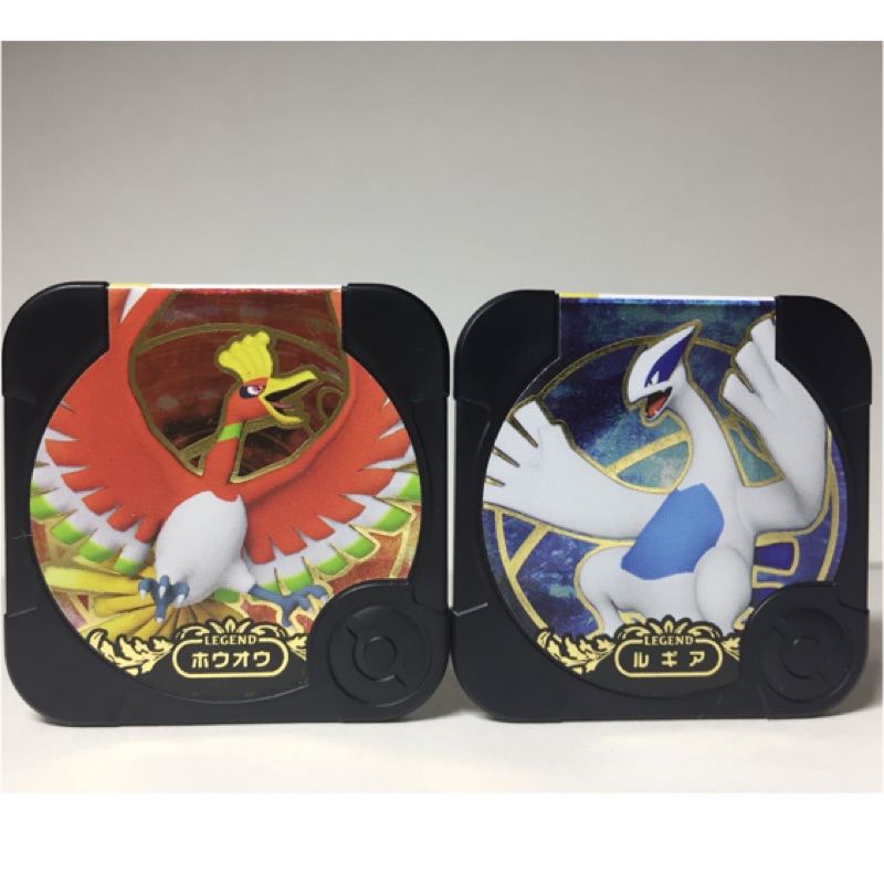 神奇寶貝 Pokémon Tretta U2彈 台8彈 黑卡合售 傳説級別 U2-00  洛奇亞 + U2-01 鳳王