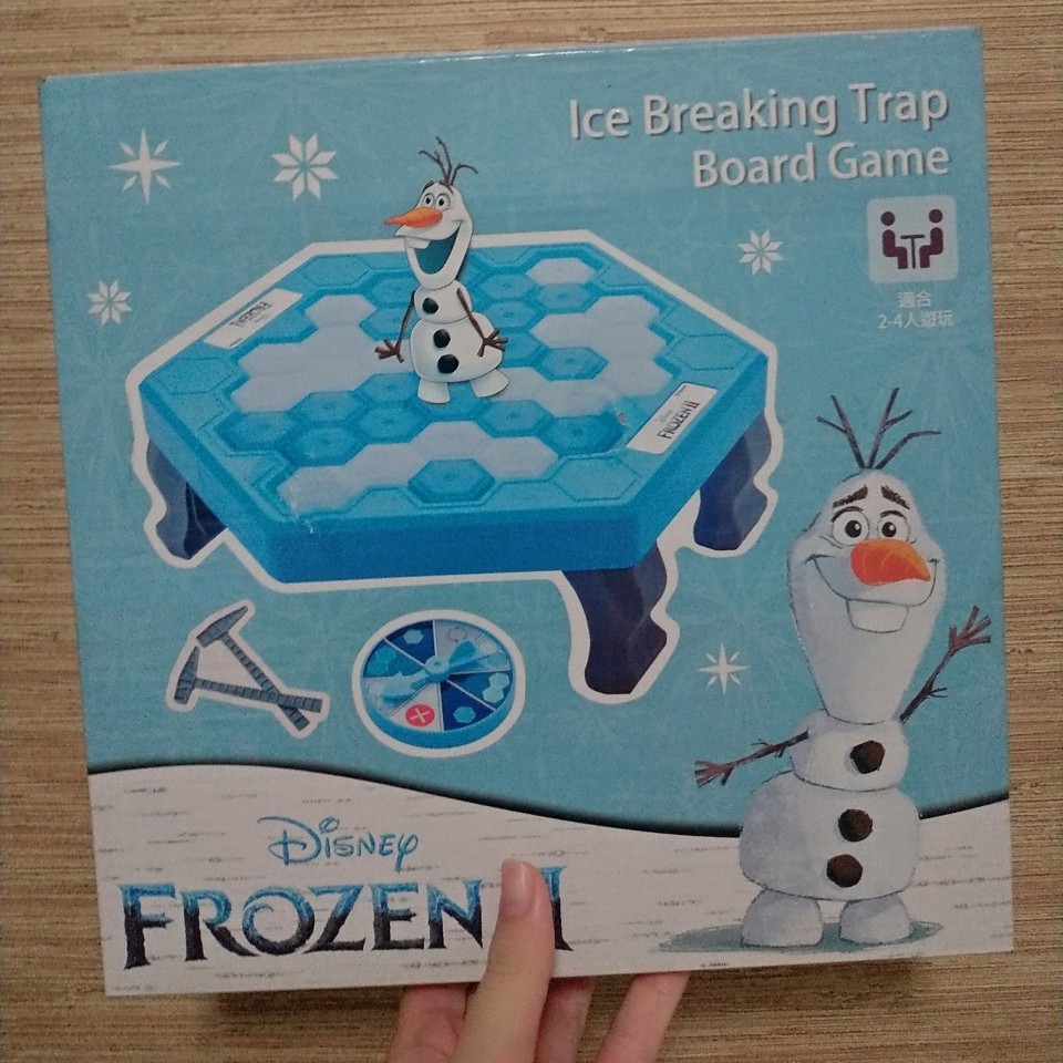 【全新】正版Disney/迪士尼/冰雪奇緣2/敲冰塊/敲冰磚/桌遊