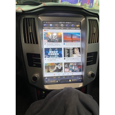 台中到府安裝【凌志】 Lexus Rx300 Rx330 Rx350 專車專用12.1吋豎屏安卓機 導航 觸控 螢幕