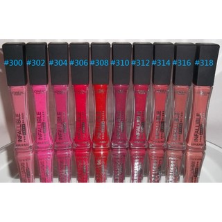 L'oreal (巴黎萊雅) [ 恆彩訂製絲絨唇露/液態唇膏 ] infallible Matte 十色可選 全新品