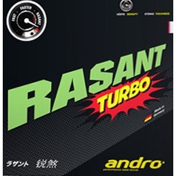桌球孤鷹~桌球膠皮 ANDRO RASANT Turbo (紅黑2.1)~新貨到!