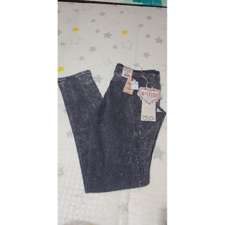 全新 EDWIN 5th STREET 雪花鑽石牛仔褲 尺寸XL 女款 灰黑色 0906-100