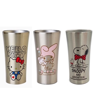 Kitty&美樂蒂&史努比 不鏽鋼杯