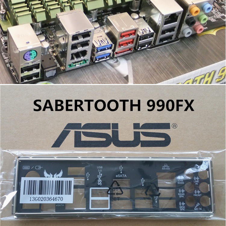 ASUS 華碩 SABERTOOTH 990FX  專用原裝 後檔板 後檔片