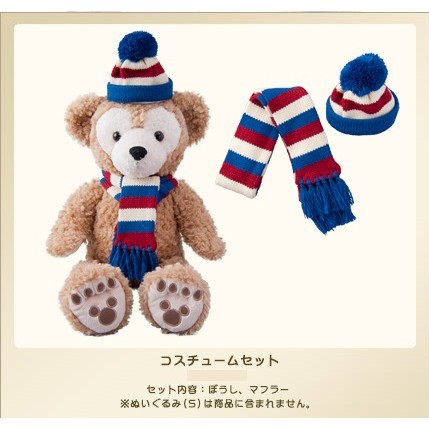 [日本東京迪士尼帶回] 全新 S號達菲熊圍巾組 絕版