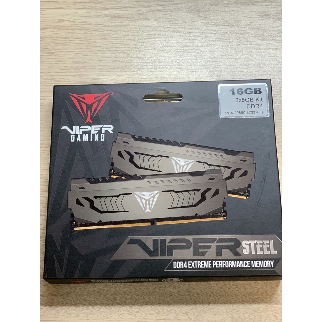 VIPER美商博帝 STEEL DDR4 3733 16GB (2x8G) CL17 桌上型記憶體