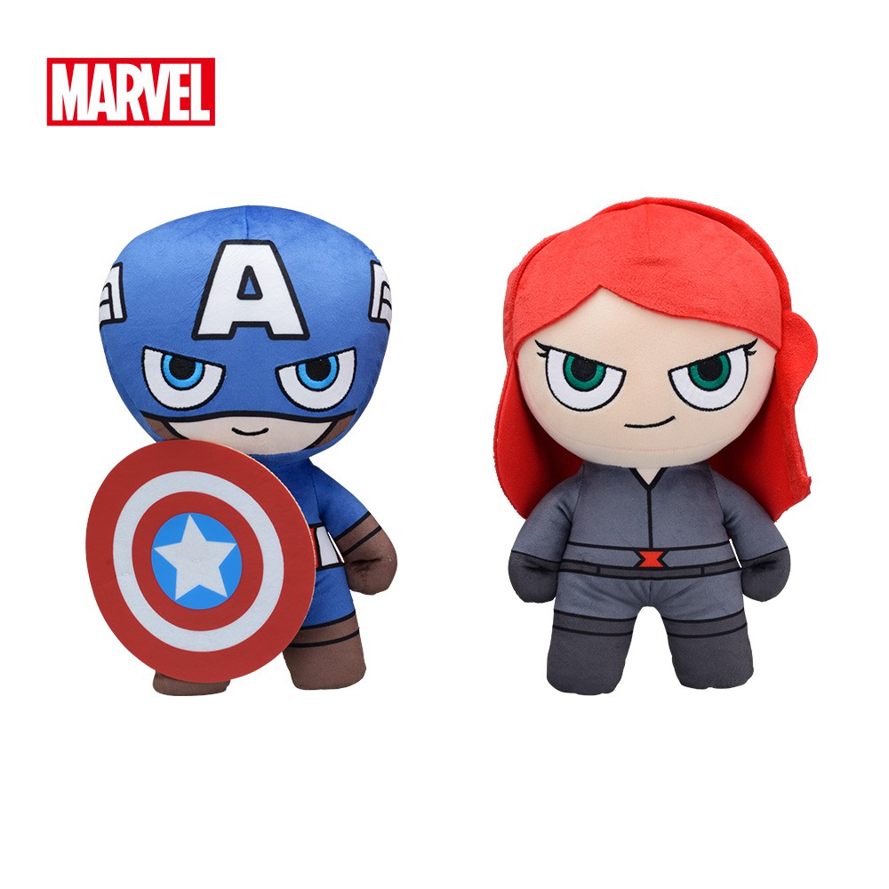 SEGA 景品 SPM MARVEL Chibi美國隊長&amp;黑寡婦SP絨毛 SE41736