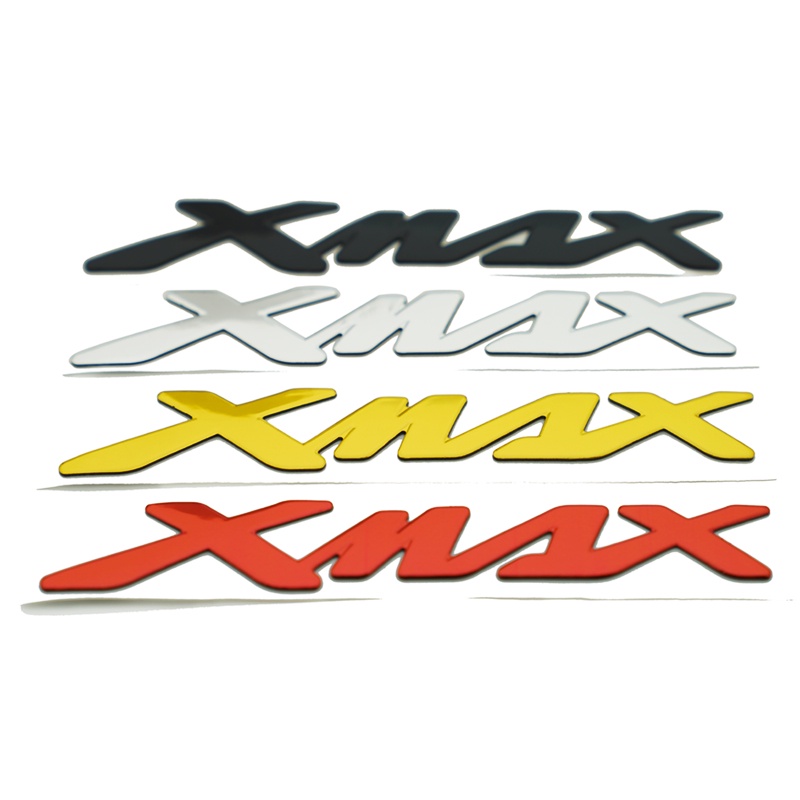 1對 Yamaha Xmax 標誌 摩托車裝飾徽標貼花貼紙 3D 軟材料
