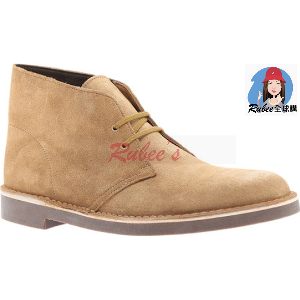 英國經典clarks Bushacre 男鞋麥色淺咖啡淺棕麂皮平民板沙漠靴沙漠靴靴子 蝦皮購物