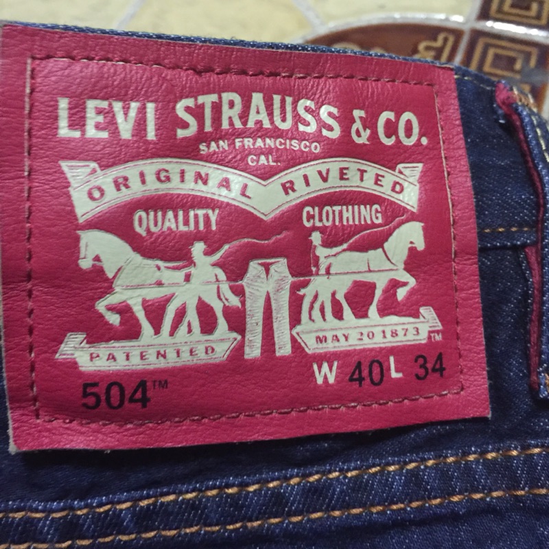 Levi's牛仔褲504 W40L34