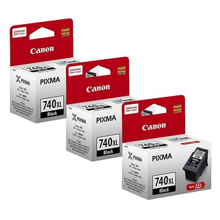 Canon PG-740XL 原廠黑色高容量墨水匣組合(3黑) 廠商直送