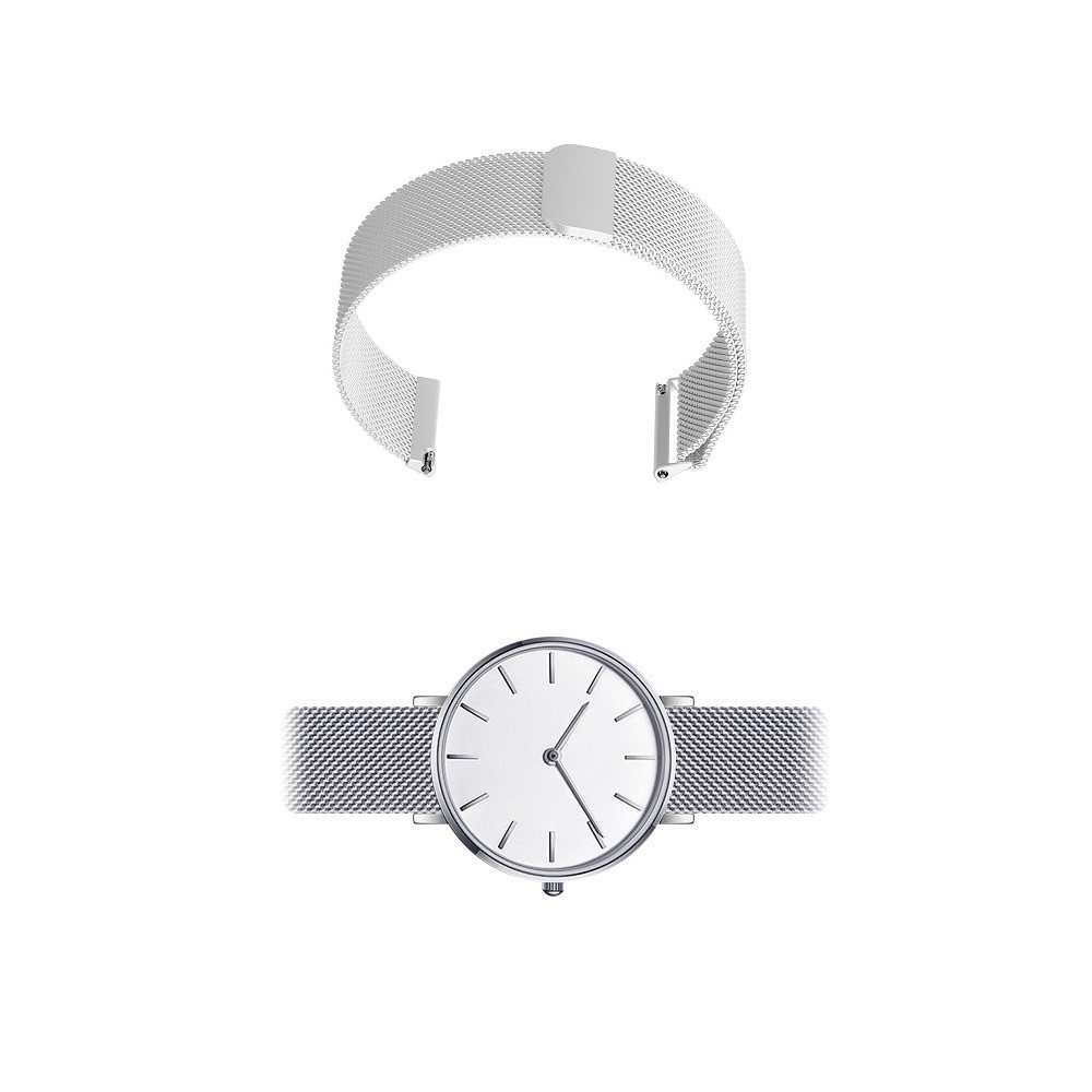 【米蘭尼斯】華米 Amazfit Bip 3 / Bip 3 Pro 錶帶寬度20mm 磁吸 不鏽鋼 金屬