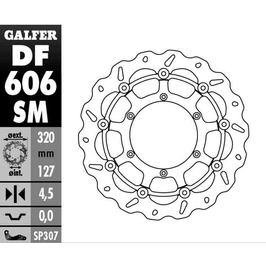 西班牙製 Galfer DF357CW 碟盤 DRZ400SM 310mm
