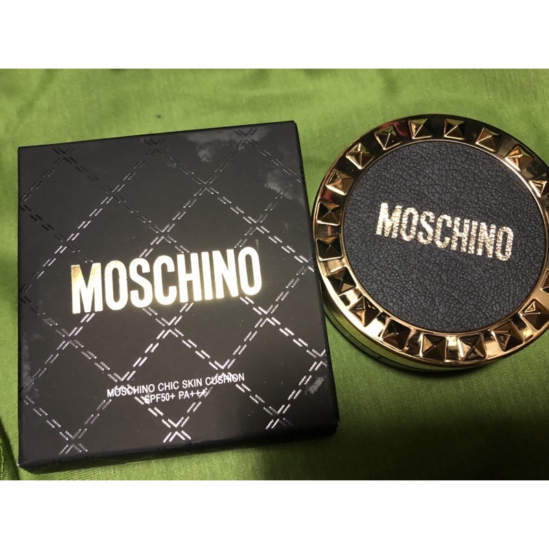 (現貨）全新MOSCHINO X TONY MOLY聯名氣墊(黑金)01色號