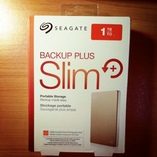 SEAGATE BACKUP PLUS slim 1TB，折價卷使用後狂飆1339