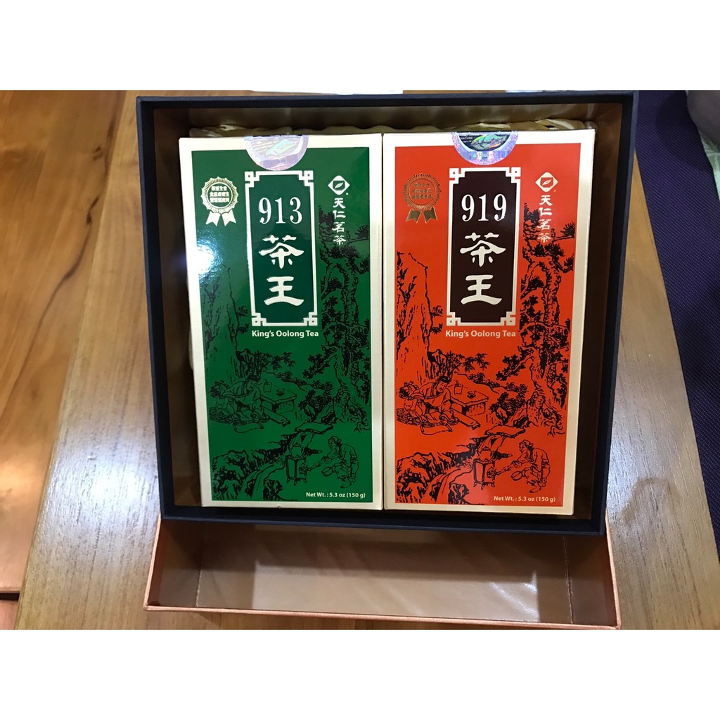 澄韻堂 天仁茗茶茶王913清香 150克 919濃香 150克 人蔘烏龍茶2罐禮盒裝 附天仁提袋 年節伴手禮 大方體面 蝦皮購物