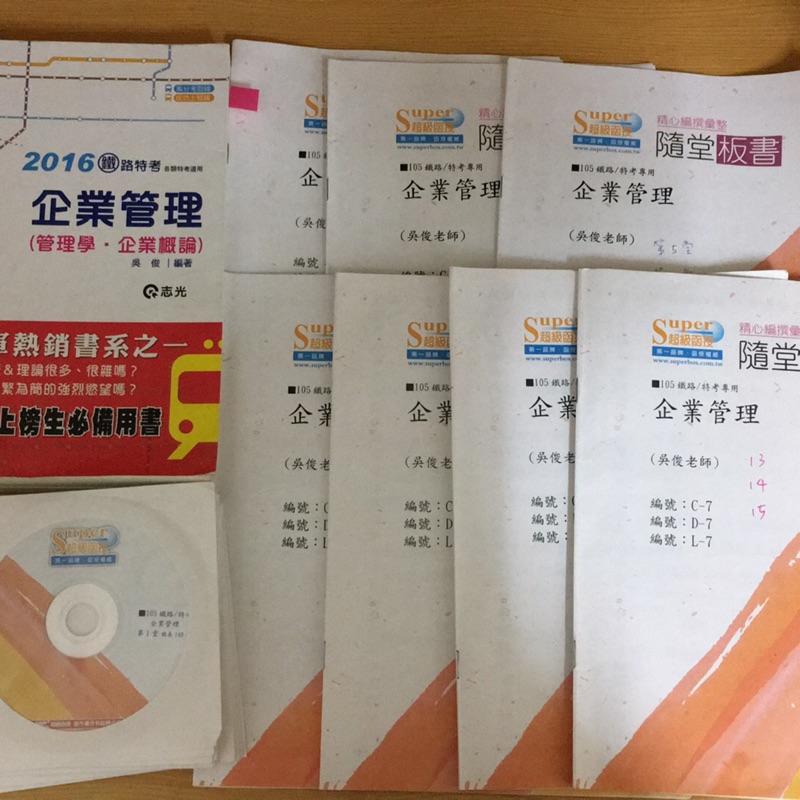 2016企管 吳俊 CD 國營事業 銀行 郵局