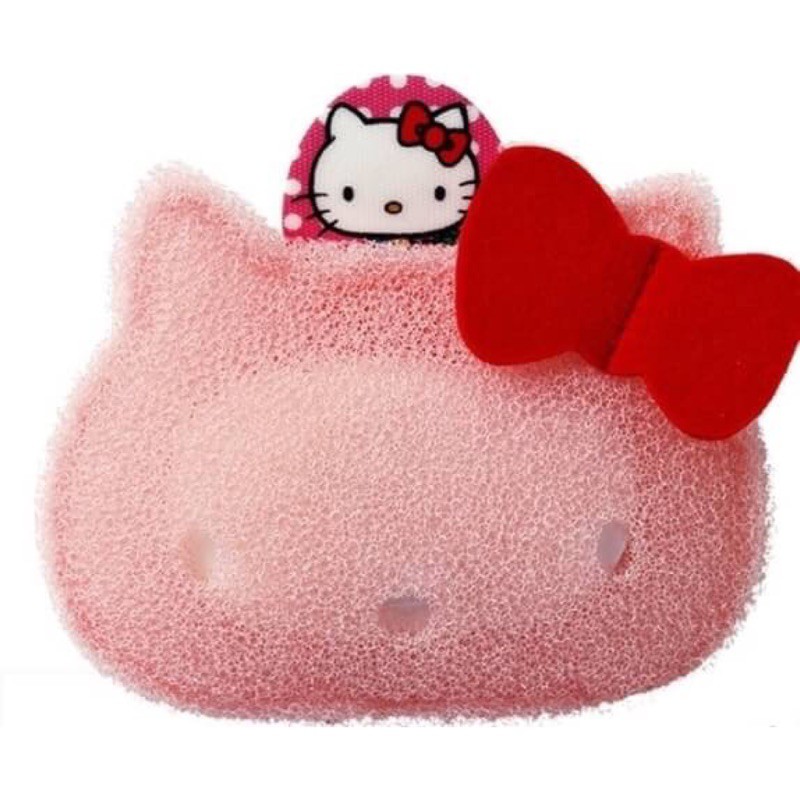 三麗鷗HELLO KITTY凱蒂貓日本製肥皂海綿 洗澡海綿 沐浴海綿 刷澡海綿