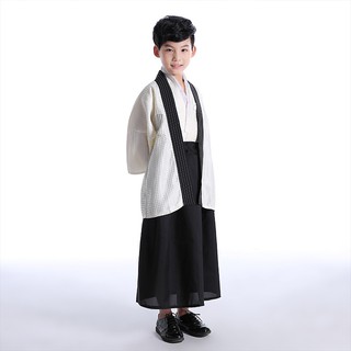 兒童和服武士傳統日本浴衣羽織亞洲服裝男嬰角色扮演兒童舞蹈服裝日本風格