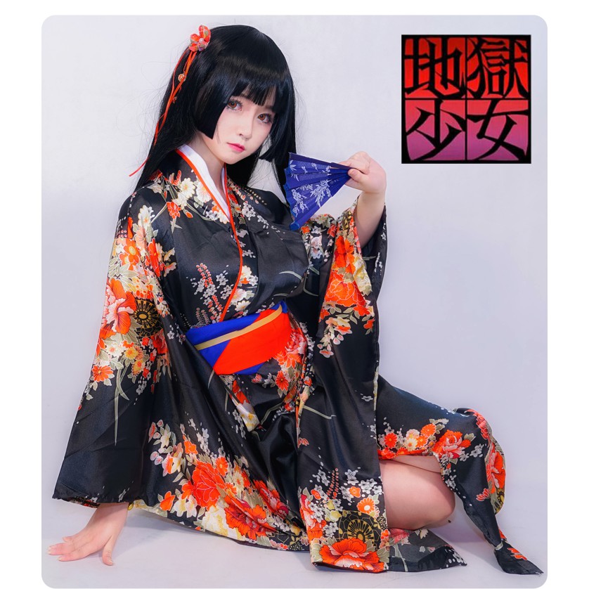 Anime Cosplay Costume Dress Kimono Japanese Lolita Maid