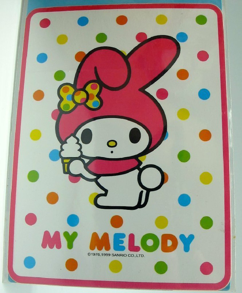 ㊣五號倉庫㊣ sanrio melody 1999年出品 行李箱貼紙