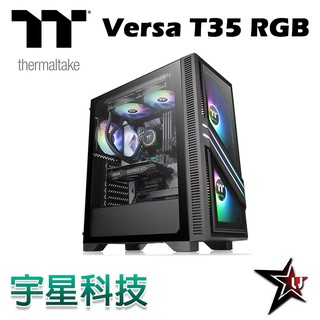 Thermaltake 曜越 Versa T35 RGB 強化玻璃 中直立式 機殼 宇星科技