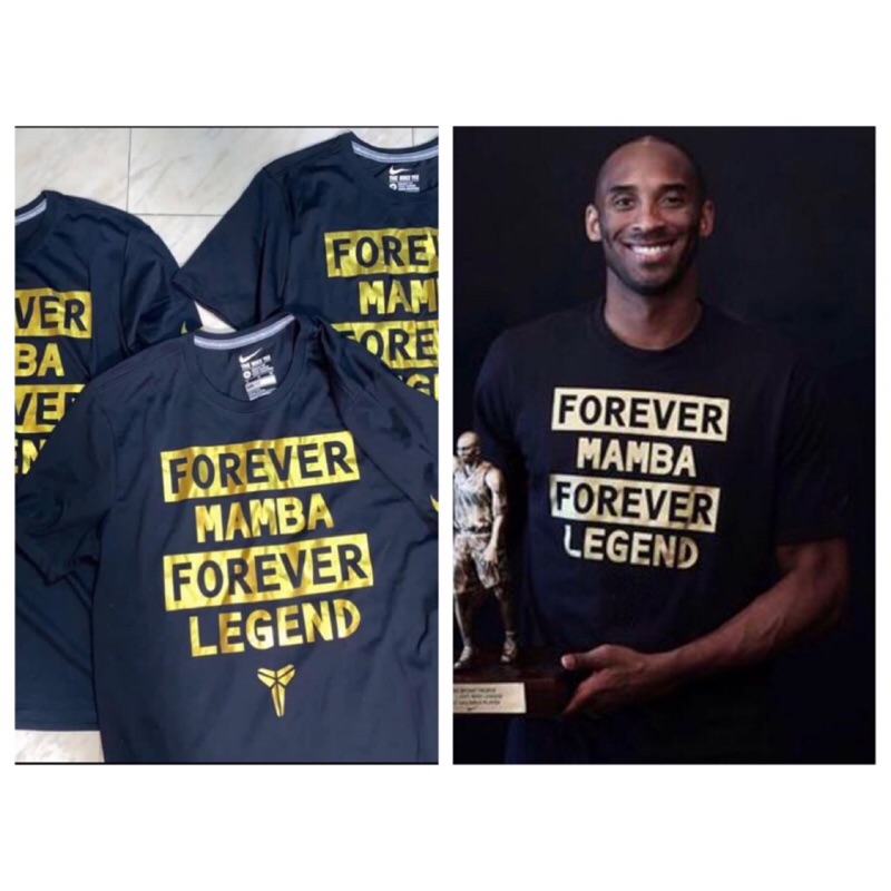 NIKE Kobe Bryant黑曼巴限量版Forever Mamba Forever Legend T恤Tee全新含吊