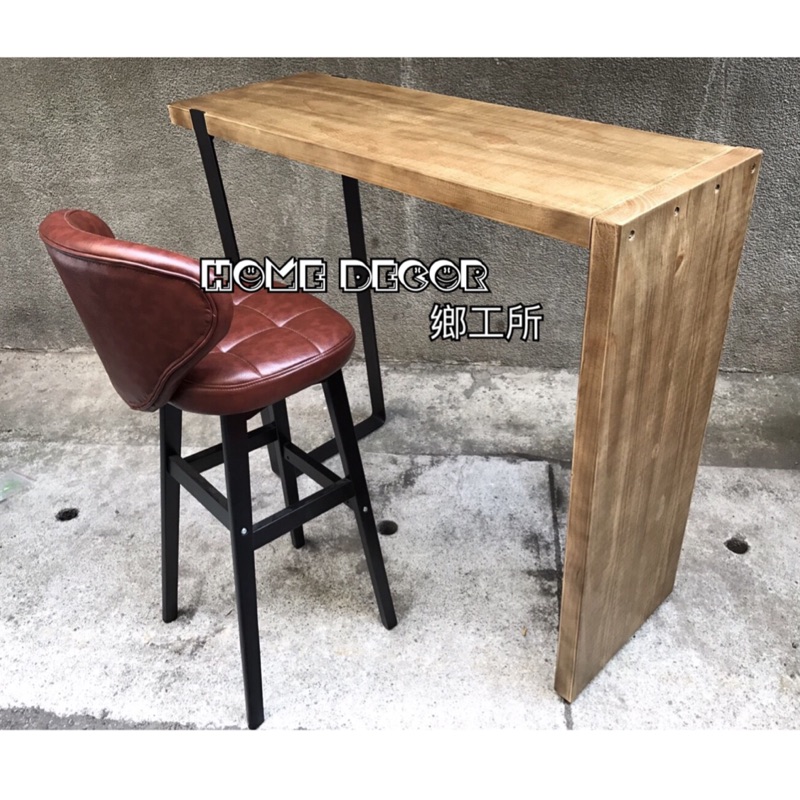 Homedecor鄉工所工業風家具吧台桌吧檯桌吧桌桌子高腳桌實木鐵桌木桌餐桌美式鄉村復古loft 蝦皮購物