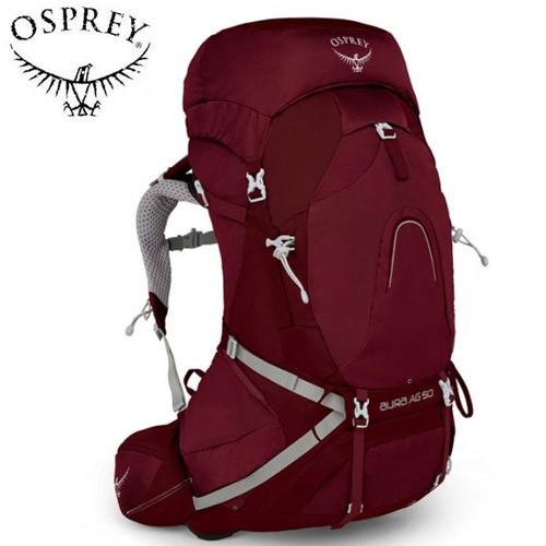 【Osprey】AURA 50L S 登山背包 女款 輻射紅