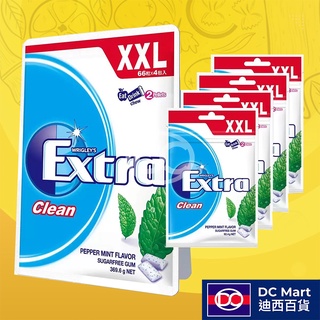 【迪西百貨】 臺灣出貨 Extra 益齒達 口香糖 薄荷無糖口香糖 92.4公克 X 4入 潔淨無糖口香糖
