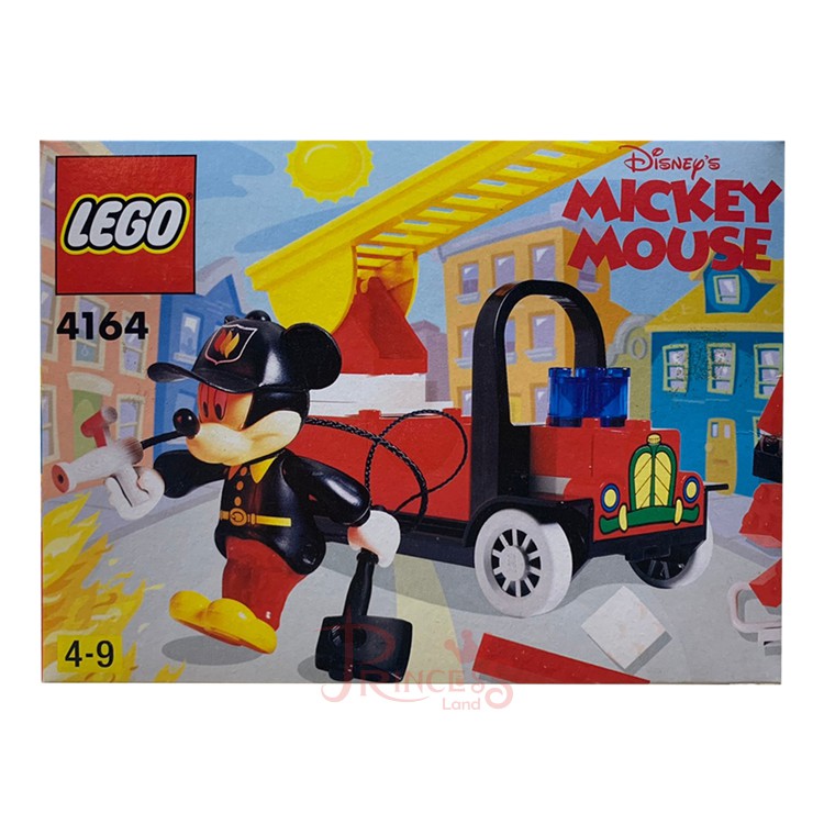 公主樂糕殿 LEGO 樂高 絕版 盒裝 全新 2000年 4164 迪士尼 米奇的消防車 消防員 火災 雲梯車 老鼠