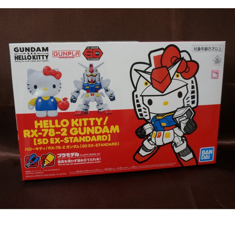 現貨 BANDAI 萬代 Hello Kitty X Gundam RX-78-2 凱蒂貓 鋼彈 - 全新未拆