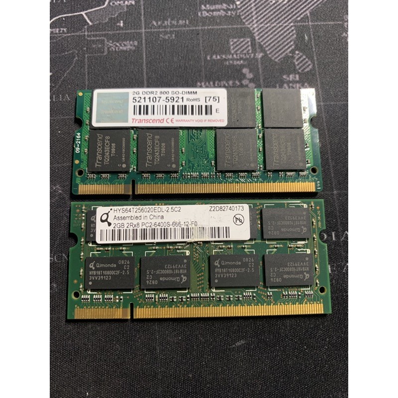 筆電記憶體 創見 奇夢達 DDR2 2G