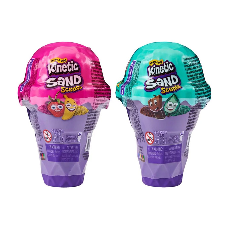 (3歲以上適用) Kinetic Sand 動力沙 冰淇淋驚喜組 (2款任選) 巧克力薄荷 / 草莓香蕉