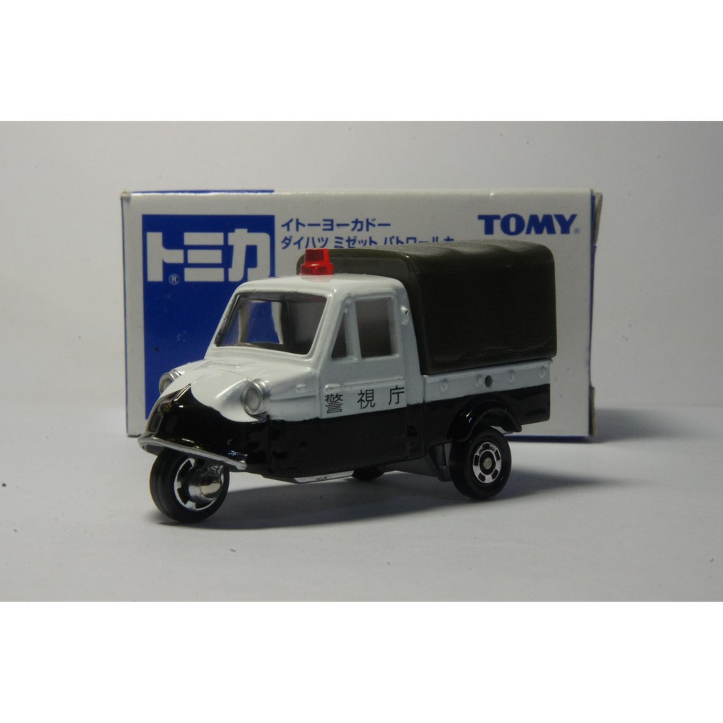 TOMY(tomica)小汽車 絕版特注警車系列 大發 三腳雞 三輪車(1/50模型車)