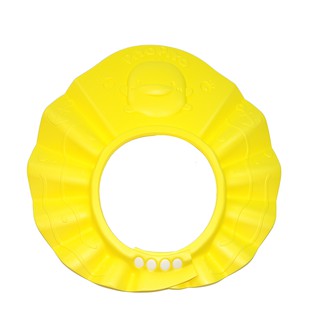 黃色小鴨波浪調節隔水帽GT-88275(黃色)洗髮帽~輕巧的EVA環保材質 柔軟有彈性，娃娃購 婦嬰用品專賣店