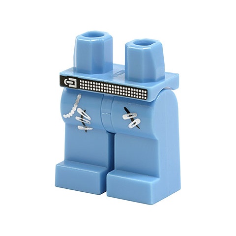 公主樂糕殿 LEGO 8804 龐克 吉他手 腳 下半身 淺藍 水藍 970c00pb0099 A140 999