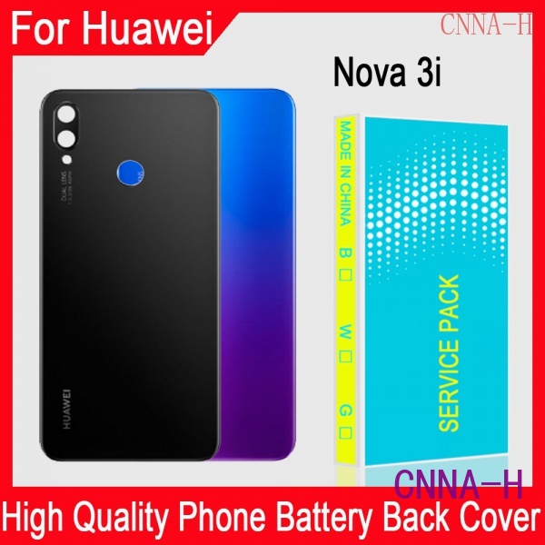 華為 Nova 3i 手機電池後蓋適用於 Nova 3i 手機電池後殼後蓋保護殼玻璃更換