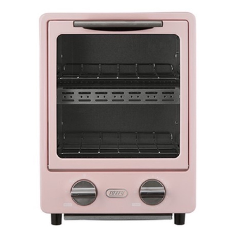 全新未拆封 日本LADONNA Toffy K-TS1 直立 雙層 烤麵包機 烤箱 3段火力 附烤盤 粉色 免運