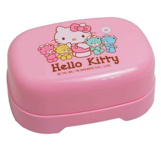 Hello Kitty ＆小熊 橢圓型 肥皂盒