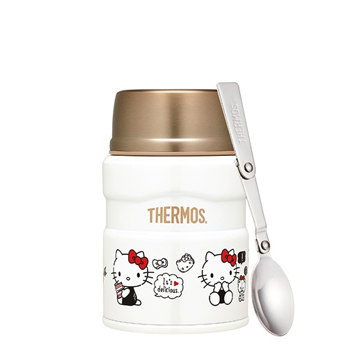 THERMOS 膳魔師 燜燒罐 520ml Hello Kitty零食篇 / 不鏽鋼真空食物悶燒杯 / 食物罐 / 現貨