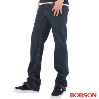 BOBSON 男款輕量中直筒牛仔褲1720-53