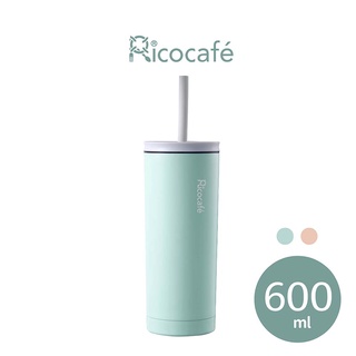 【RICO 瑞可】不鏽鋼316真空保溫冰冰吸管杯(600ml)OKA-600