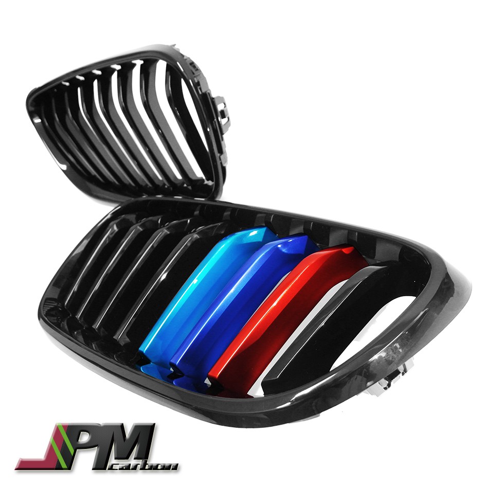 JPM Carbon 水箱護罩 鼻頭 亮黑+金屬三色 單槓 BMW F22 2系列 [熱賣款]