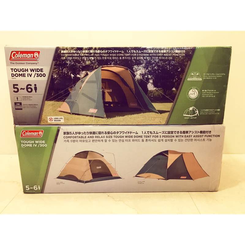 Coleman tough wide dome iv / 300 露營帳篷 5-6人 300*300 17860